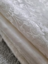 Ivory white material fabric