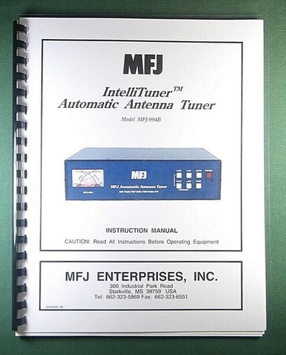 Mfj 994b auto antenna - auto, tuner
