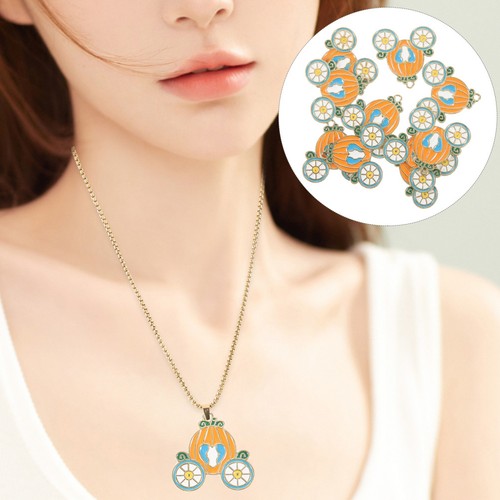 10pcs orange metal - orange, pumpkin