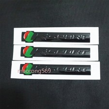 3x Dark Black Glossy Big