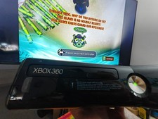 Xbox 360 Slim With Games Set Up.