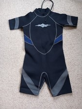 Osprey, Shorty Wetsuit, Adult, Short Sleeve, Black , XS