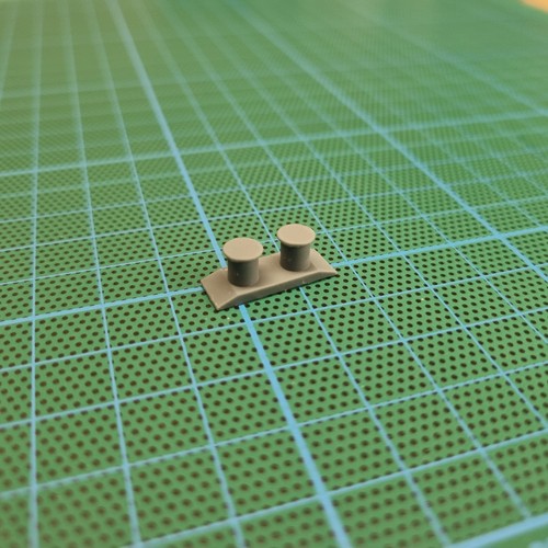 Model warship bollards set - model,