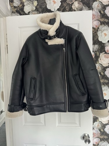 Topshop faux leather shearling - topshop,