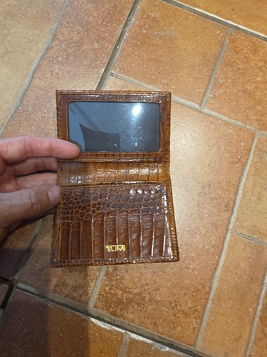 Tumi leather brown double - ,