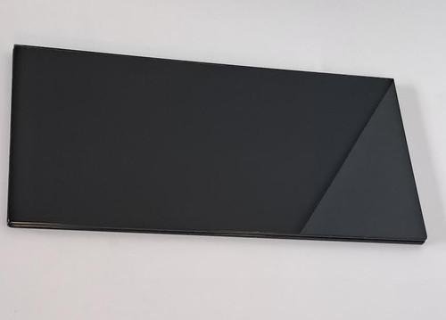 Toughened glass shelf black - glass,