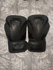 Venum Impact Boxing Gloves 16oz Black Good Condition