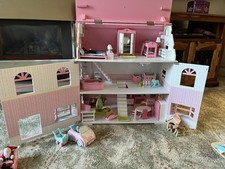 ELC Rosebud Wooden Dolls House Playhouse