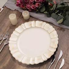 6 BEIGE GOLD 13" Round