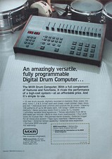 MXR DRUM COMPUTER Vintage ADVERT Poster 1983 DRUM MACHINE