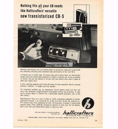 1963 hallicrafters cb - 1963,
