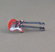 RED DOUBLE HEADED GUITAR
