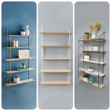 5 Tier Wall Floating Shelves