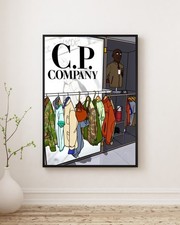 Company cartoon art print - c.p.,