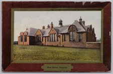THORNTON Fife, New School Postcard, Fife Sorting Tender Up Postmark (458) 1909