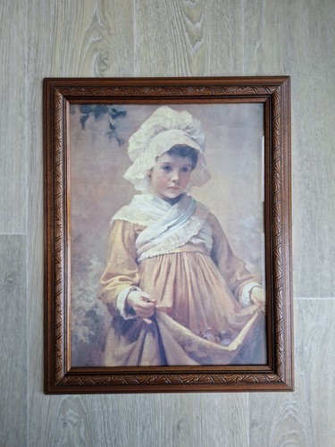 Vintage framed print - framed,