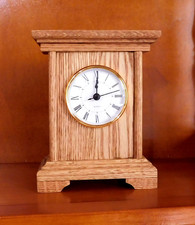 Handmade Oak Mantel Clock