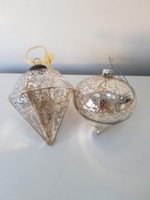 Christmas Mercury Glass Silver