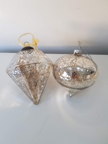 Christmas mercury glass silver - christmas,