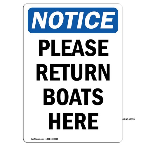 Please return boats here osha - please,