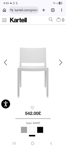 Kartell dining chair set - kartell,