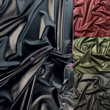 Leatherette PVC Faux Leather Semi Wet Look Dressmaking Fabric- Q897 Tia Knight