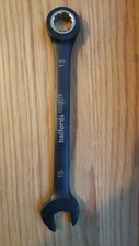 Halfords Ratchet Spanner 15mm Metric Combination Set Gear Wrench 