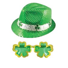 Irish Sequin Gangster Hat with