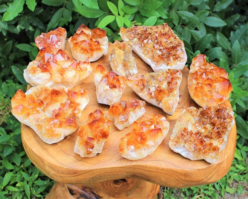 Citrine crystal clusters aaa - citrine,