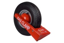 SAS Trailer Wheel Clamp- for 8,10 or 12"  steel trailer wheels- camping trailers