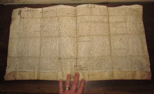 1589 vellum indenture the - 1589,