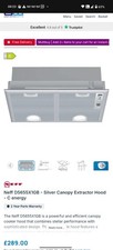 Neff N30 D5655X1GB 53cm Silver Canopy Cooker Hood Extractor Fan
