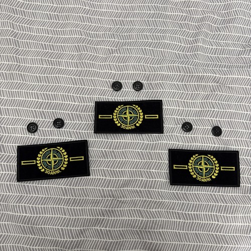 Stone island badge with - stone,
