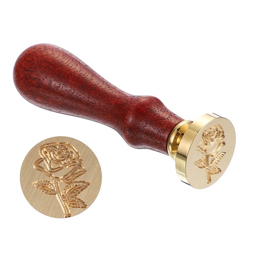 Rose with leaf wax - rose, stamp