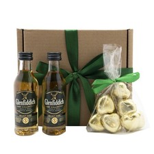 Glenfiddich Whisky Single Malt Scotch Miniature Gift Set With Box Of Chocolates