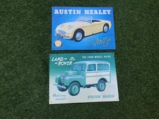 Large Retro Car Wall Sign 12"x 16" - Austin Healey Sprite  with pre drill  holes