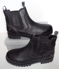 BENCH Mens Black Leather Boots
