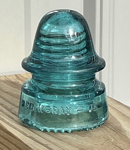 Antique glass insulator - glass,