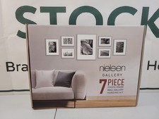 Gallery Perfect Aluminium Gallery Set Multi-Aperture Photo Frames, 7 Photo Grey