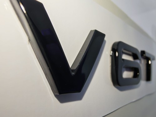 Gloss black v6t side wing - black,