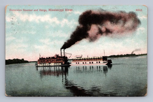 Antique mississippi postcard - antique,
