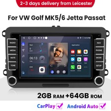 7" For VW GOLF 5 6 Touran Polo 6R Carplay Android13 Car Radio Stereo GPS SAT NAV