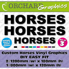 Horses Horsebox Trailer Decal