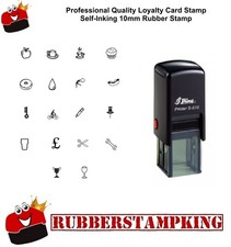 Loyalty Card Rubber Stamp 10mm Self Inking Small Pocket Size Durable Top Quality