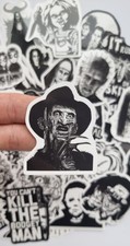 49X Horror Films Vinyl Graffiti Sticker Bomb Skate Laptop PVC Stickers B&W Decal