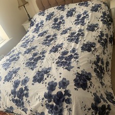 SANDERSON MANDARIN FLOWERS - 100% Cotton - Kingsize Duvet Cover 