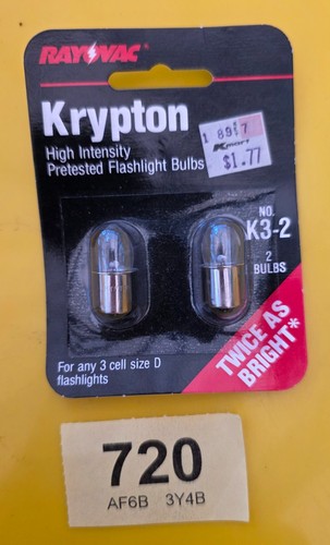 Vintage rayovac krypton - krypton, torch