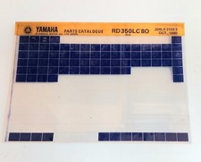 Yamaha RD 350 LC 4L0 80 Spare Parts List Microfiche (Oct 80)