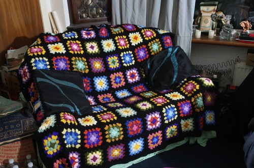 Crochet blanket hand made - hand,