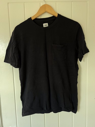 Zara pocket shirt - t-shirt, black